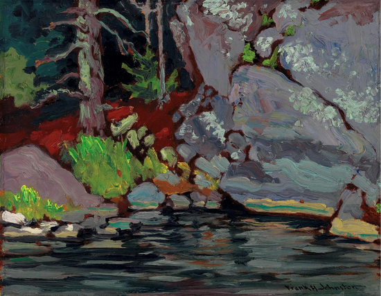 Lichen Covered Rocks, Bryce's Island, Lake of the Woods, 1918